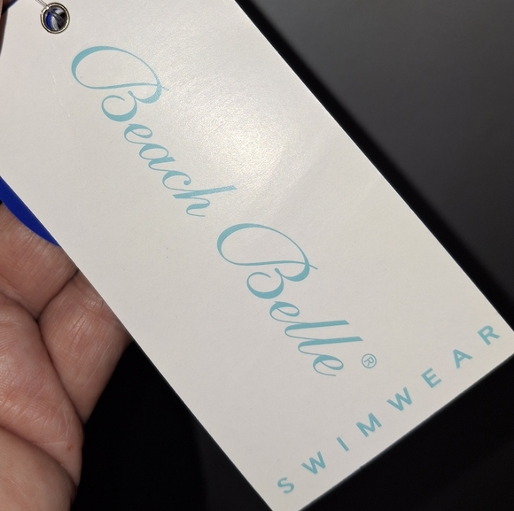 Black and Mint Women's 1 Piece Swimwear - W Sz 16 - Picture 4 of 7